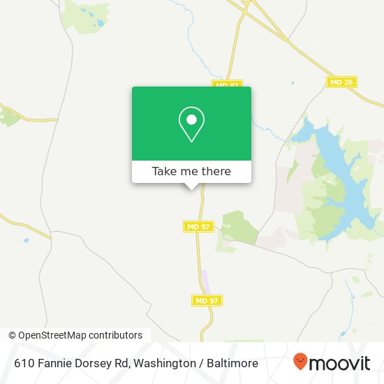Mapa de 610 Fannie Dorsey Rd, Sykesville, MD 21784
