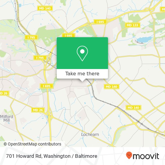 701 Howard Rd, Pikesville, MD 21208 map