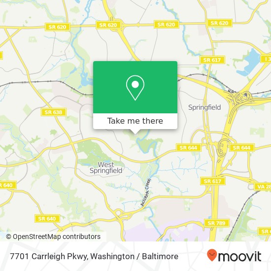 7701 Carrleigh Pkwy, Springfield, VA 22152 map