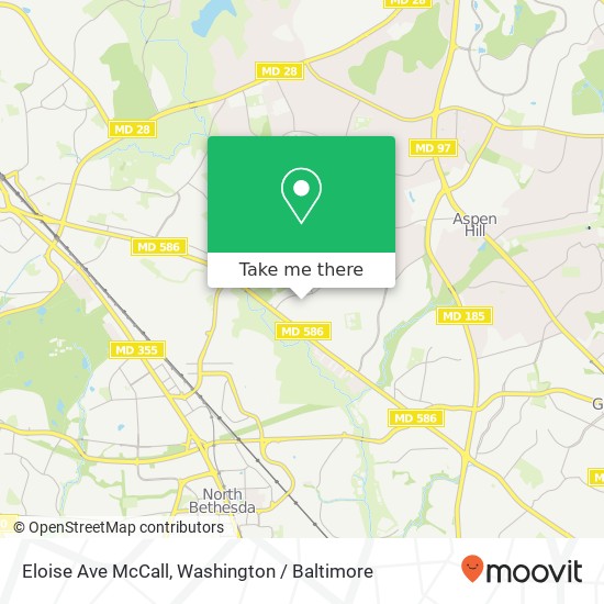 Mapa de Eloise Ave McCall, Rockville, MD 20853