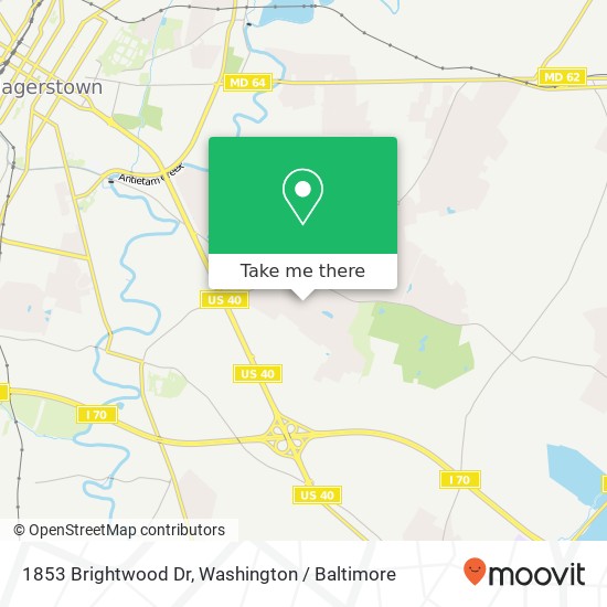 Mapa de 1853 Brightwood Dr, Hagerstown, MD 21740