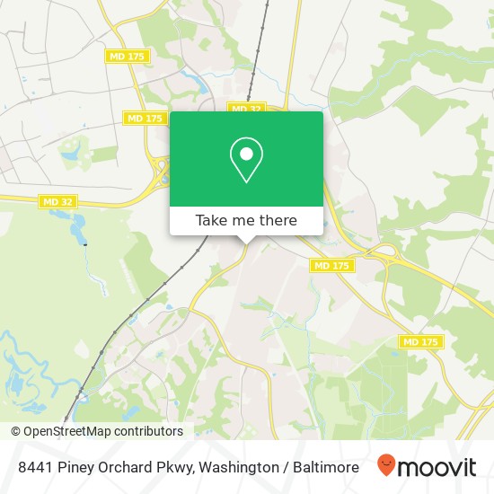 Mapa de 8441 Piney Orchard Pkwy, Odenton, MD 21113