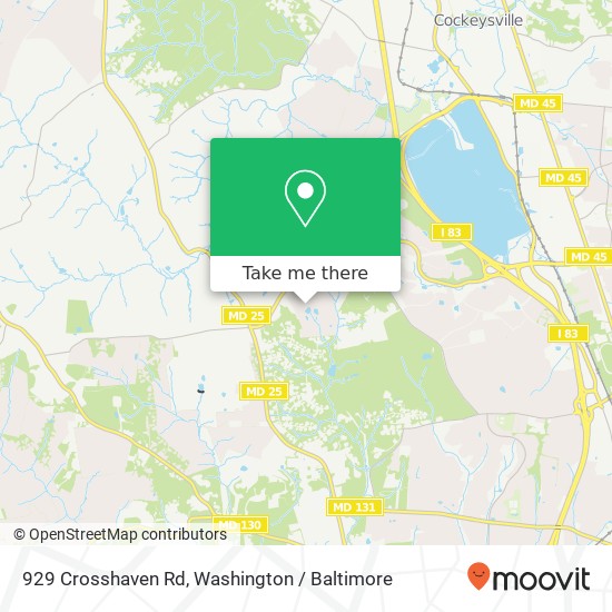 929 Crosshaven Rd, Lutherville Timonium, MD 21093 map