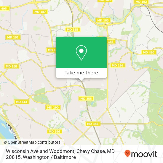 Wisconsin Ave and Woodmont, Chevy Chase, MD 20815 map