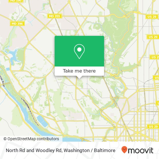North Rd and Woodley Rd, Washington, DC 20016 map