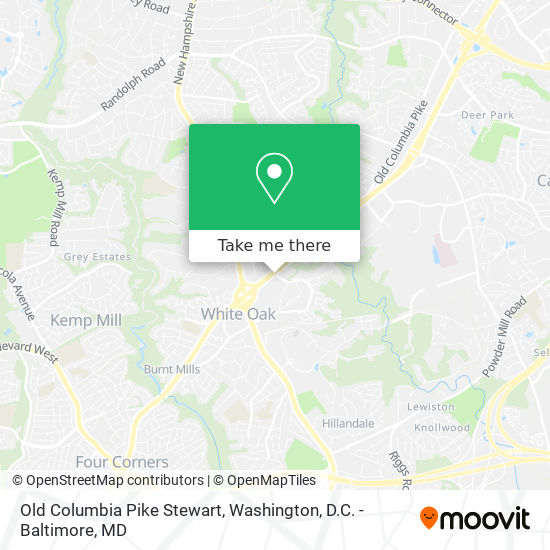Old Columbia Pike Stewart map