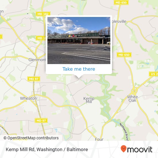 Mapa de Kemp Mill Rd, Silver Spring, MD 20902