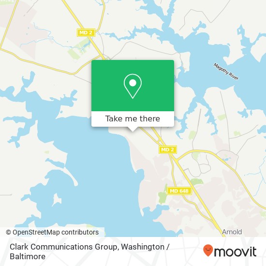 Mapa de Clark Communications Group, 629 Old County Rd