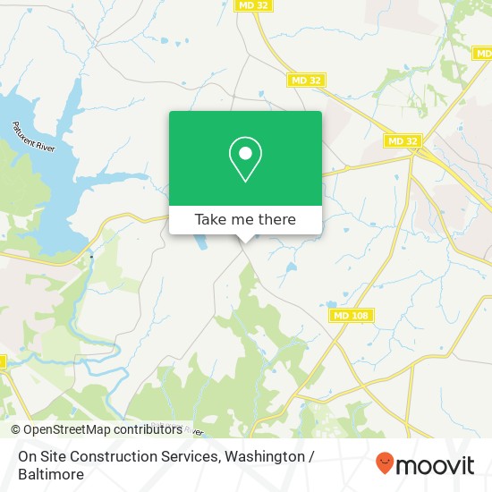 On Site Construction Services map