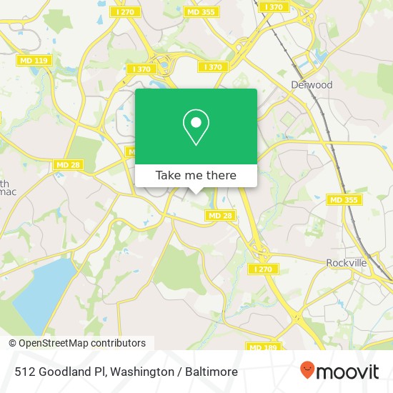 512 Goodland Pl, Rockville, MD 20850 map