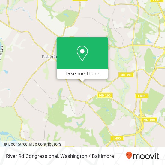 River Rd Congressional, Potomac, MD 20854 map