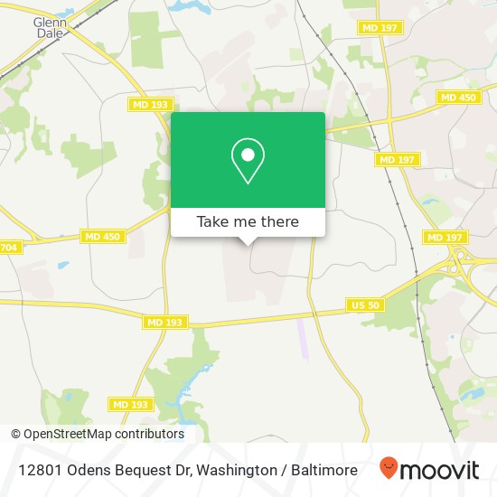 12801 Odens Bequest Dr, Bowie, MD 20720 map