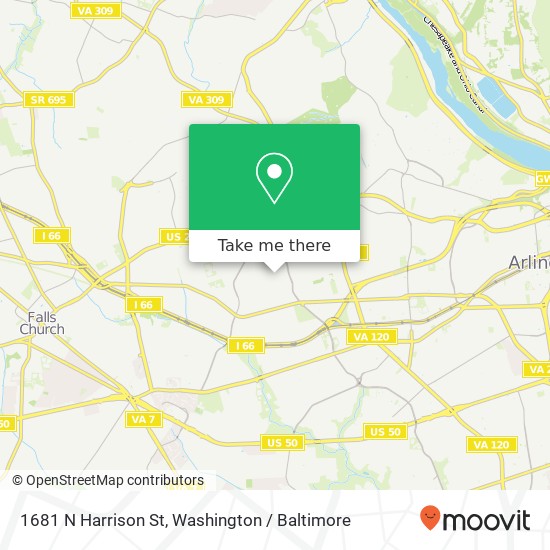 1681 N Harrison St, Arlington, VA 22205 map
