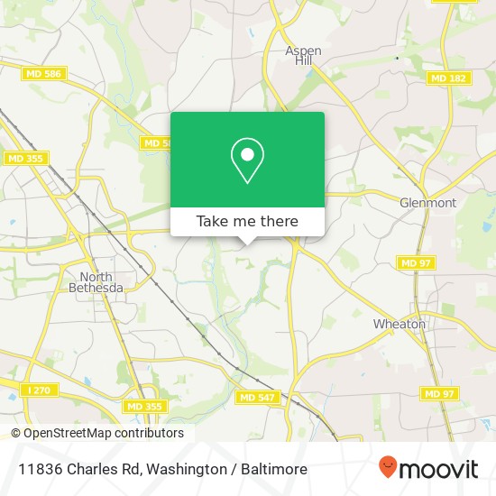 11836 Charles Rd, Silver Spring, MD 20906 map