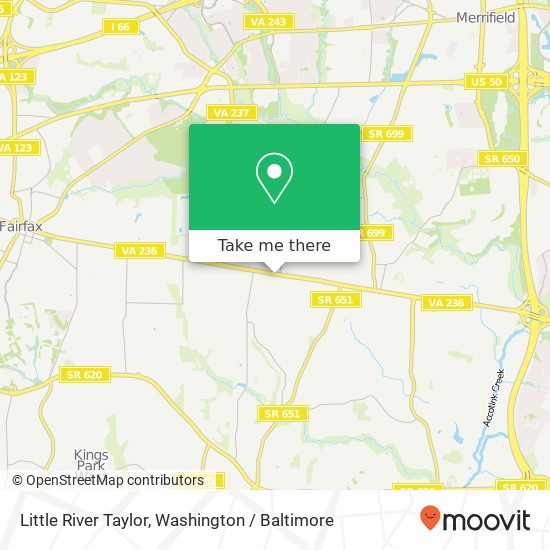 Mapa de Little River Taylor, Fairfax, VA 22031