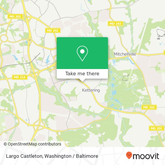 Mapa de Largo Castleton, Upper Marlboro, MD 20774