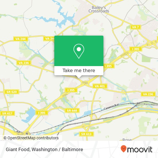 Mapa de Giant Food, 6200 Little River Tpke