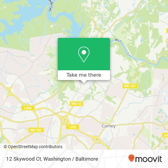 12 Skywood Ct, Parkville, MD 21234 map