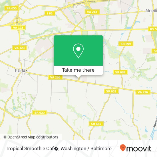 Tropical Smoothie Caf�, 3991 Pickett Rd map