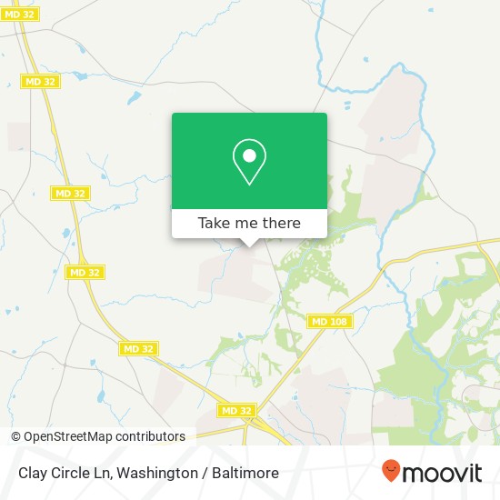 Mapa de Clay Circle Ln, Ellicott City, MD 21042