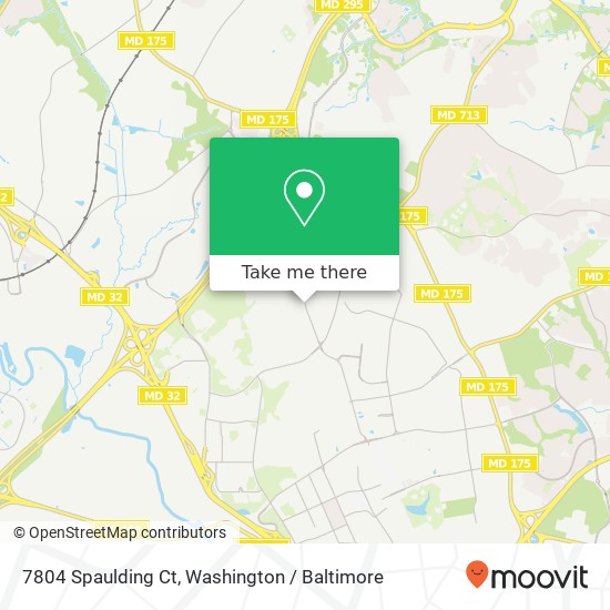 Mapa de 7804 Spaulding Ct, Fort Meade, MD 20755