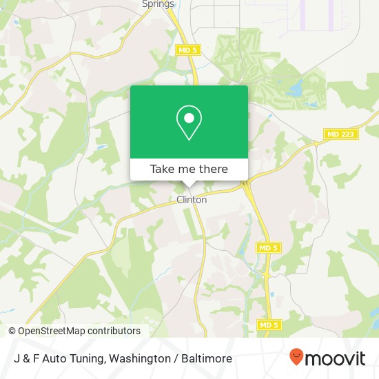 Mapa de J & F Auto Tuning, 8940 Old Branch Ave