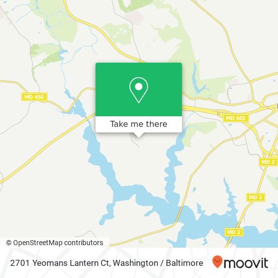 Mapa de 2701 Yeomans Lantern Ct, Annapolis, MD 21401