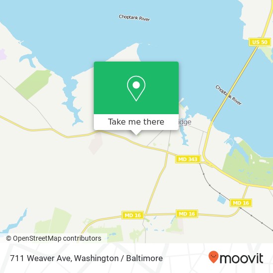 711 Weaver Ave, Cambridge, MD 21613 map