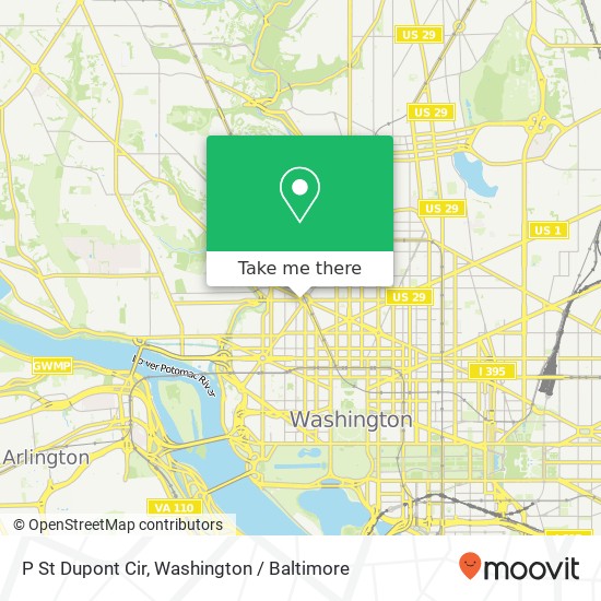 P St Dupont Cir, Washington, DC 20036 map