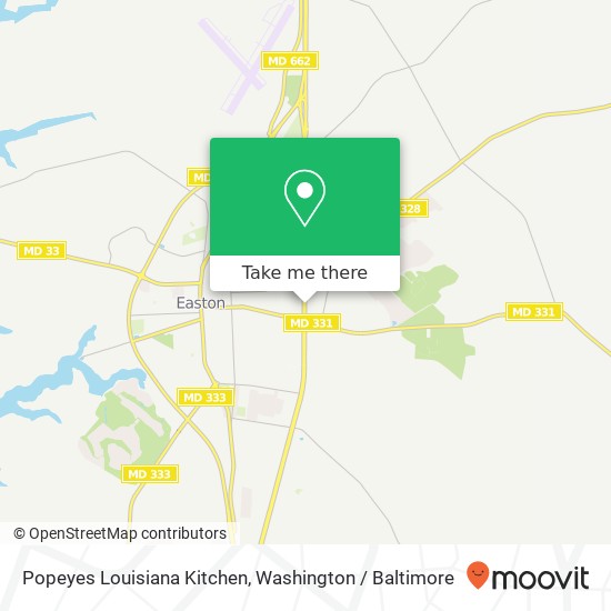 Mapa de Popeyes Louisiana Kitchen, 8199 Ocean Gtwy