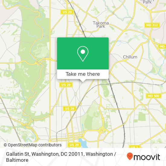 Gallatin St, Washington, DC 20011 map