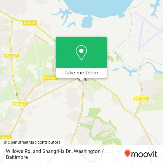 Mapa de Willows Rd. and Shangri-la Dr.