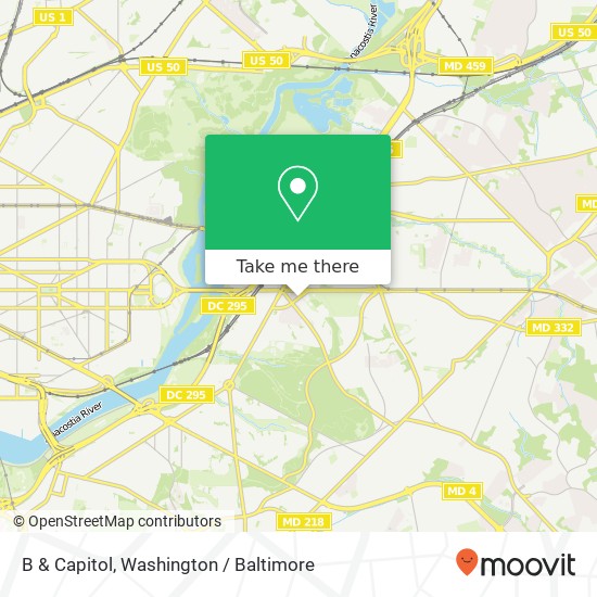 B & Capitol, Washington, DC 20019 map