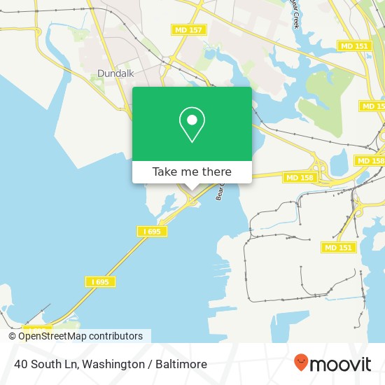 40 South Ln, Dundalk, MD 21222 map