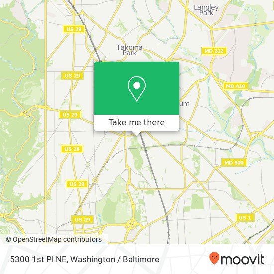 5300 1st Pl NE, Washington, DC 20011 map