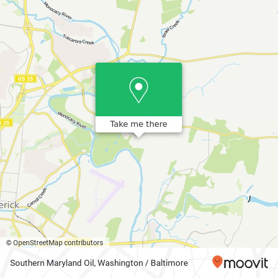 Mapa de Southern Maryland Oil, 8751 Gas House Pike