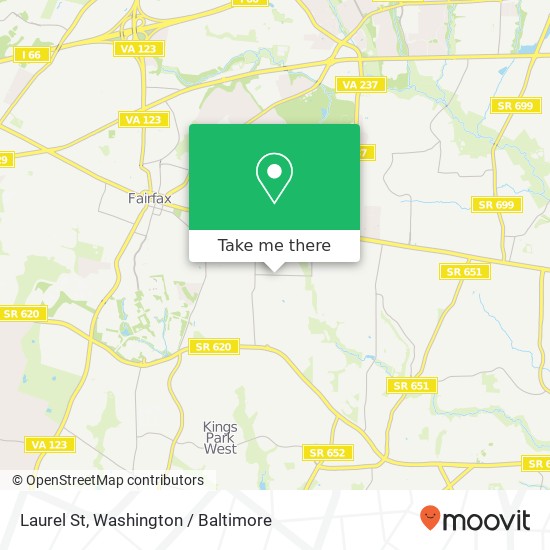 Mapa de Laurel St, Fairfax, VA 22032