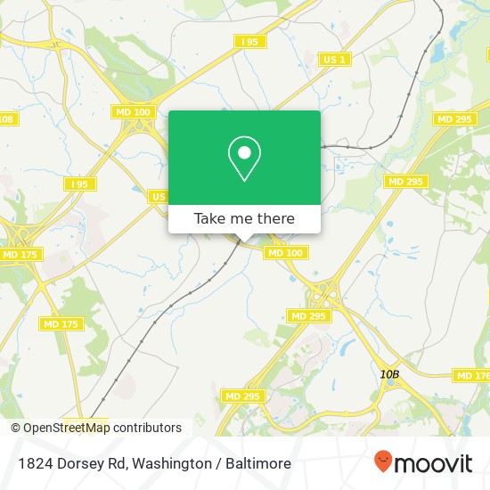 Mapa de 1824 Dorsey Rd, Hanover, MD 21076