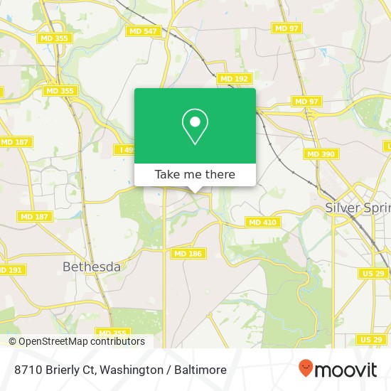 8710 Brierly Ct, Chevy Chase, MD 20815 map