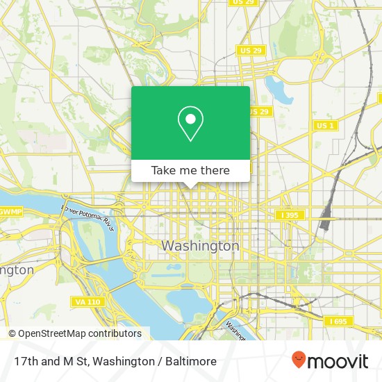 17th and M St, Washington, DC 20036 map
