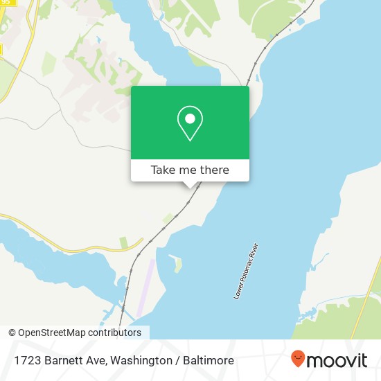 Mapa de 1723 Barnett Ave, Quantico, VA 22134