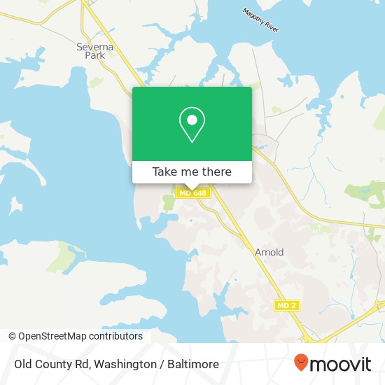 Mapa de Old County Rd, Arnold, MD 21012