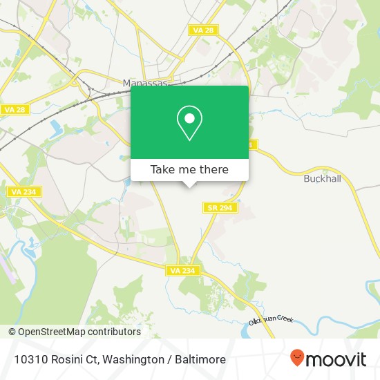 10310 Rosini Ct, Manassas, VA 20110 map