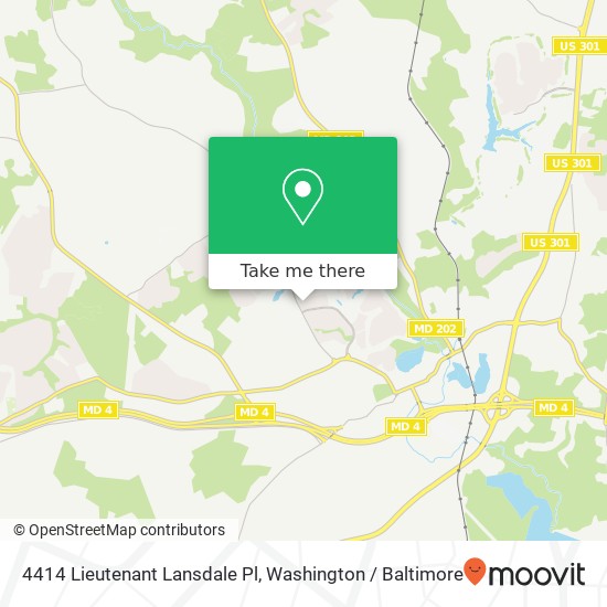 4414 Lieutenant Lansdale Pl, Upper Marlboro, MD 20772 map