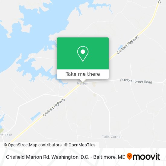 Mapa de Crisfield Marion Rd