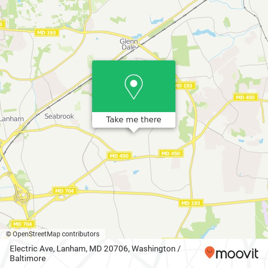 Electric Ave, Lanham, MD 20706 map