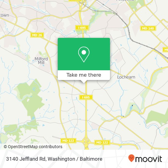 3140 Jeffland Rd, Windsor Mill, MD 21244 map