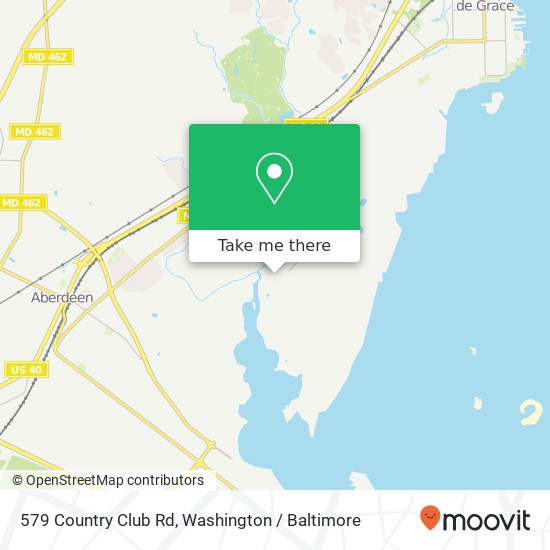 Mapa de 579 Country Club Rd, Havre de Grace, MD 21078