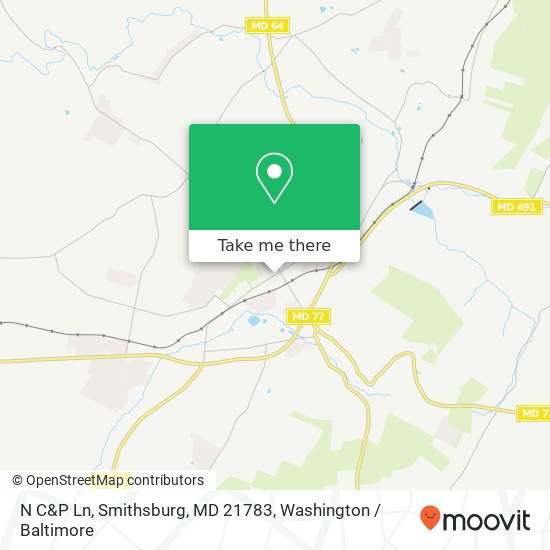 Mapa de N C&P Ln, Smithsburg, MD 21783