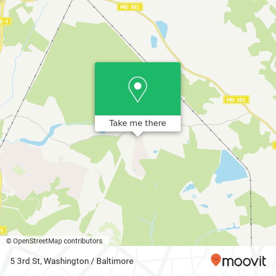 Mapa de 5 3rd St, Brandywine, MD 20613